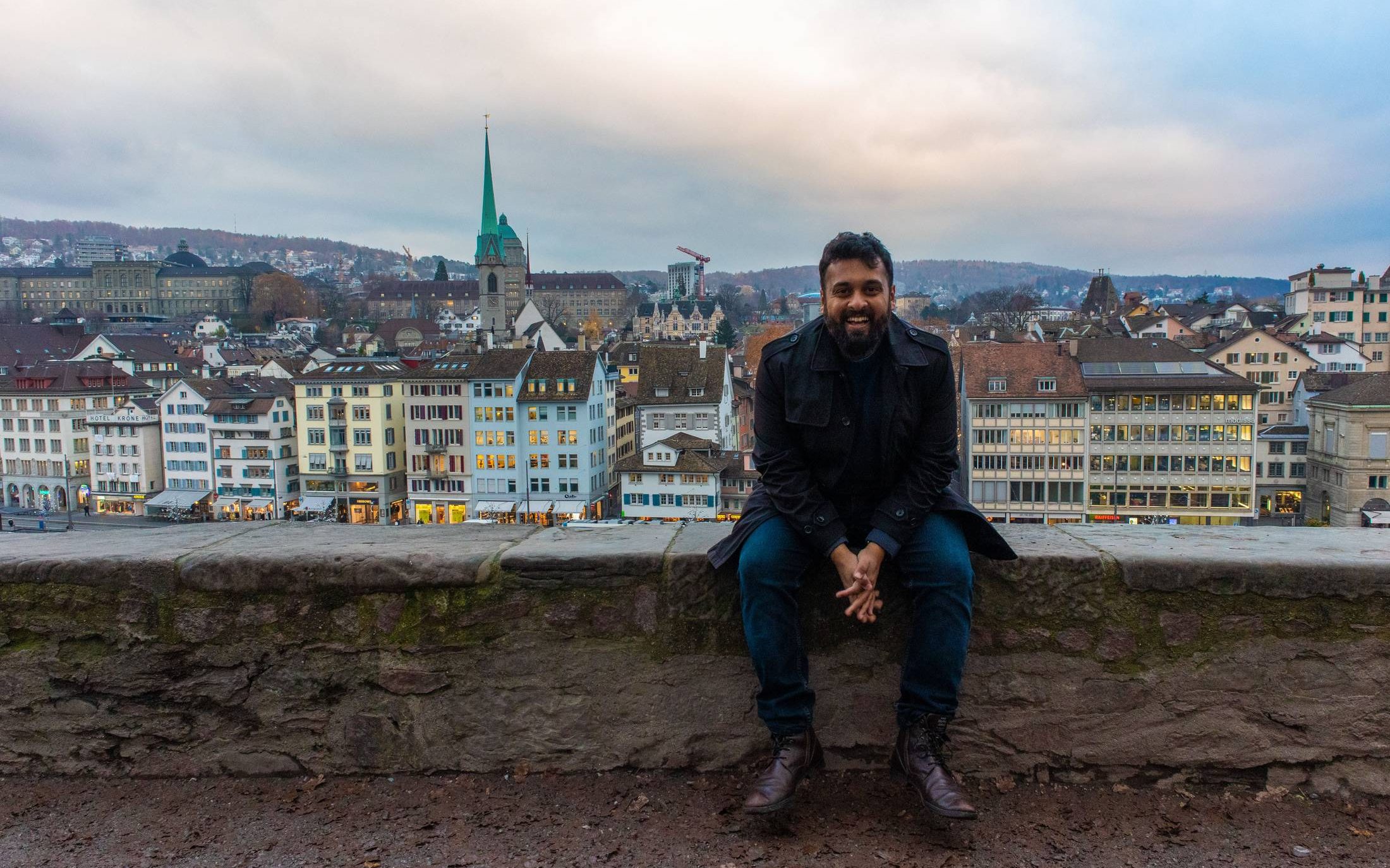 Me myself holding on to my mental health and well being with a smile in Zurich