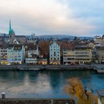 One of my favorite views of Zurich riverscape where i visited often to improve my mental health