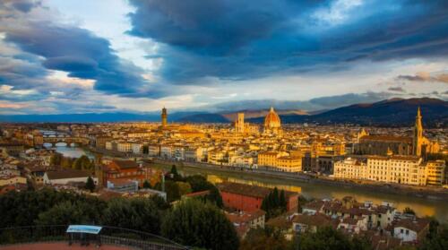 Sunrise over Florence